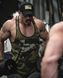 Gasp Vintage T-back (Green Camo) спортивна майка для бодібілдингу.  M-197 фото 6