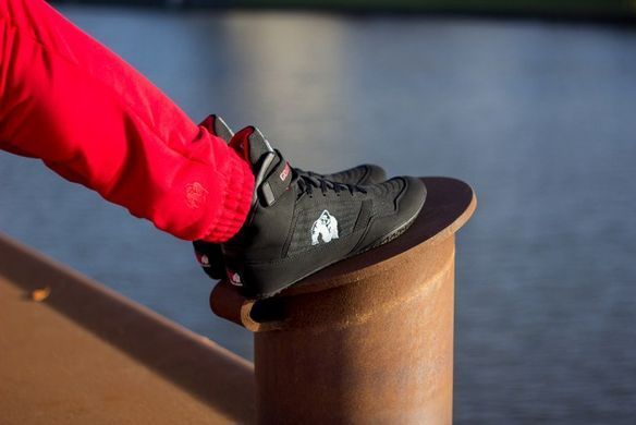 Gorilla Wear High Tops (Black) спортивные унісекс кроссовки для бодибилдинга. BT-395 фото