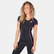 Спортивная женская футболка Carlin Compression (Black/Pink) Gorilla Wear FC-578 фото 1