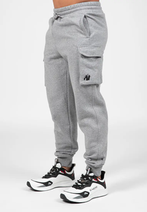 Gorilla Wear Hudson Cargo Sweatpants (Gray Melange) спортивні чоловічі штани для бодібілдингу. CaP-1287 фото