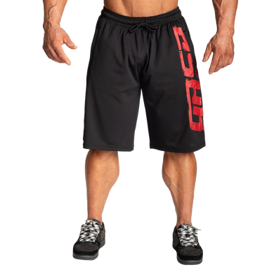 Спортивные мужские шорты Pro mesh shorts (Black/Red) Gasp MhS-346 фото