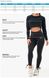 Спортивный женский топ BLOCK BANDED CROP (Black) Ryderwear SB-529 фото 3