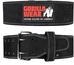 Спортивний чоловічий пояс 4 Inch Lifting Belt (Black) Gorilla Wear LB-864 фото