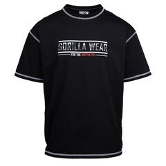 Спортивная мужская футболка  Saginaw Owersized (Black) Gorilla Wear F-1088 фото