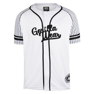 Спортивная мужская рубашка 82 Baseball Jersey (White) Gorilla Wear Sh-898 фото