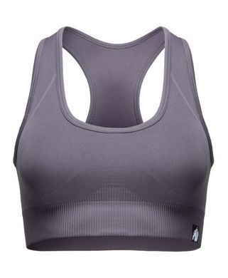 Спортивний жіночий топ Yava Seamless Bra (Gray) Gorilla Wear SB-39 фото
