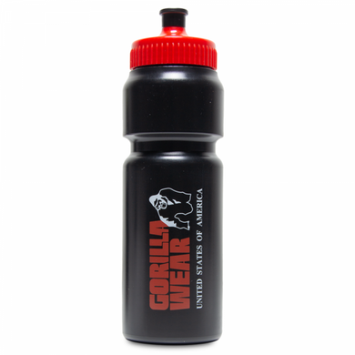 Спортивная бутылка для воды Classic Sports Bottle (Black/Red) Gorilla Wear WB-683 фото
