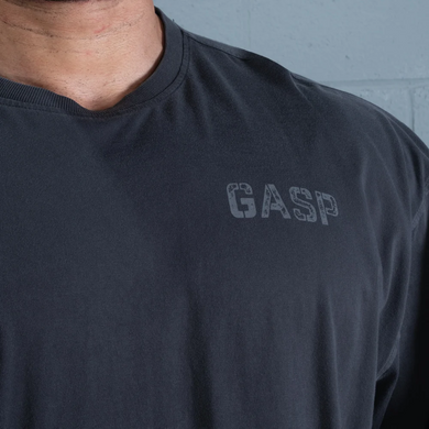 Gasp Rep Iron Tee (Washed Black) cпортивна чоловіча футболка для бодібілдингу. F-1522 фото