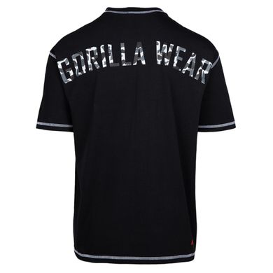 Спортивная мужская футболка  Saginaw Owersized (Black) Gorilla Wear F-1088 фото