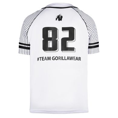 Спортивная мужская рубашка 82 Baseball Jersey (White) Gorilla Wear Sh-898 фото