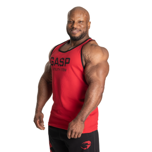 Gasp Ribbed T-back (Chili Red) спортивная футболка для бодибилдинга. M-300 фото
