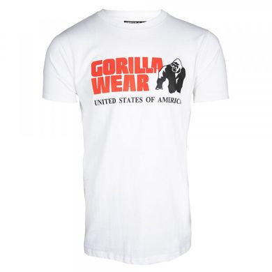 Спортивна чоловіча футболка Classic T-shirt (White) Gorilla Wear  F-116 фото