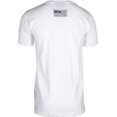 Gorilla Wear  Classic T-shirt (White) спортивна чоловіча футболка для бодібілдингу. F-116 фото