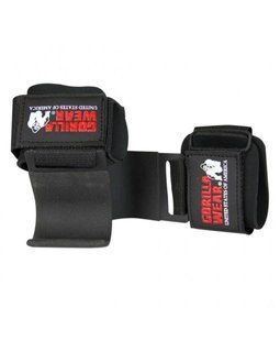 Gorilla Wear Weight Lifting Hooks (Black/Red) спортивні унісекс гаки для бодібілдингу. WLH-1554 фото