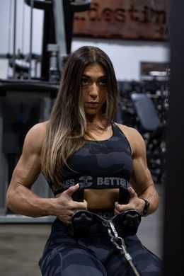 Better Bodies Classic Sports Bra (Dark Camo) cпортивний жіночий топ для фітнесу. SjT-236 фото