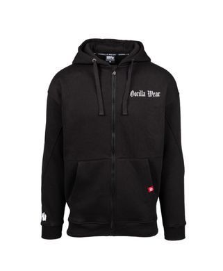 Спортивна чоловіча худі Utah Zipped Hoodie (Black) Gorilla Wear ZH-1379 фото