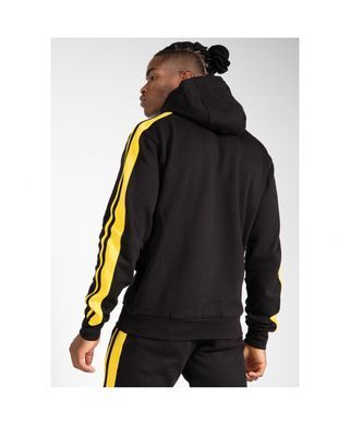 Спортивна чоловіча худі  Banks Hoodie (Black/Yellow) Gorilla Wear BH-1062 фото