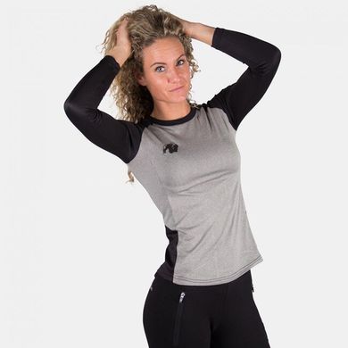 Спортивная женская футболка Mineola Longsleeve (Gray) Gorilla Wear FjL-153 фото