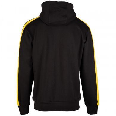 Спортивна чоловіча худі  Banks Hoodie (Black/Yellow) Gorilla Wear BH-1062 фото