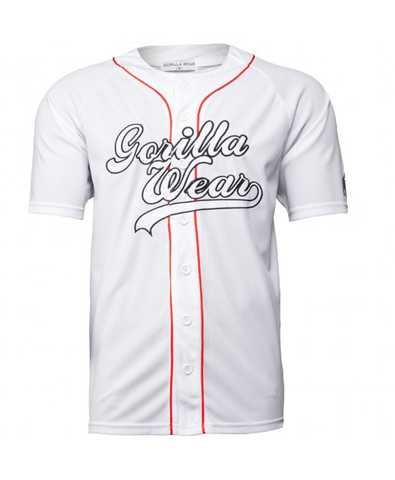 82 Baseball Jersey - White Gorilla Wear