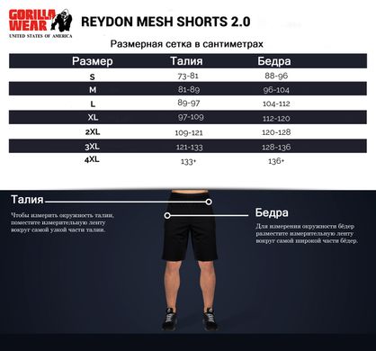 Спортивні чоловічі шорти Reydon Mesh Shorts 2.0 (Gray/Black) Gorilla Wear  MhS-172 фото
