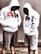 Спортивна чоловіча худі  Classic Hooded Top (White) Gorilla Wear SMH-1062 фото 5