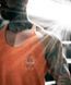 XXXL Explosivefibres "Stone Washed" Muscle vest (Orange) спортивна чоловіча майка для бодібілдингу. M-1460 фото 3