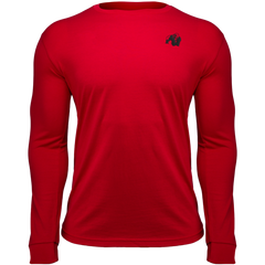 Спортивна чоловіча футболка Williams Longsleeve (Red)  Gorilla Wear LS-742 фото