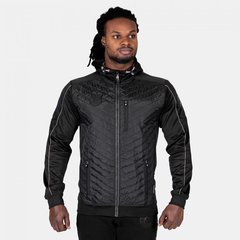 Спортивная мужская куртка Jefferson Jacket (Black/Gray) Gorilla Wear  ZK-165 фото