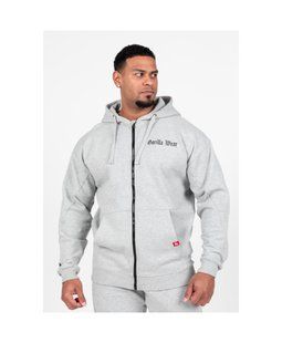 Спортивна чоловіча худі Utah Zipped Hoodie (Light Gray) Gorilla Wear ZH-1380 фото
