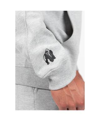 Спортивна чоловіча худі Utah Zipped Hoodie (Light Gray) Gorilla Wear ZH-1380 фото