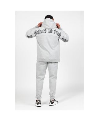 Спортивна чоловіча худі Utah Zipped Hoodie (Light Gray) Gorilla Wear ZH-1380 фото