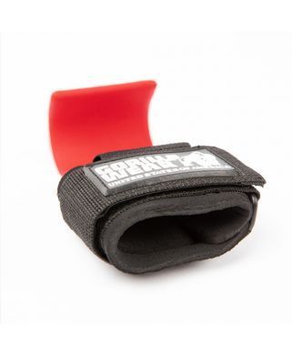 Gorilla Wear Weight Lifting Hooks (Black/Red) спортивні унісекс гаки для бодібілдингу. WLH-1119 фото
