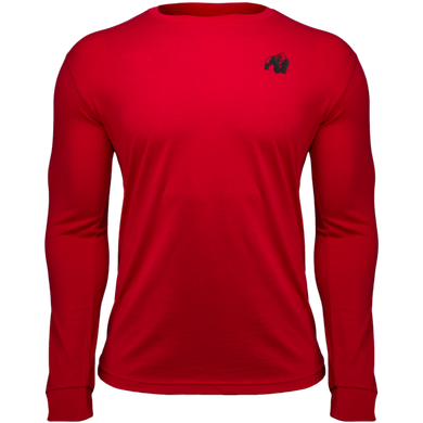 Спортивная мужская футболка Williams Longsleeve (Red)  Gorilla Wear LS-742 фото