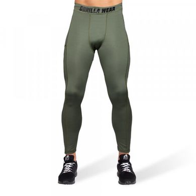 Спортивные мужские тайтсы Smart Tights (Army Green) Gorilla Wear Tis-214 фото