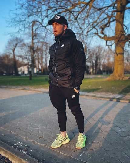 Спортивна чоловіча куртка Jefferson Jacket (Black/Gray) Gorilla