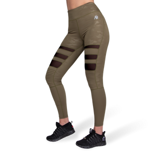 Спортивные женские леггинсы Savannah Biker Tights (Green) Gorilla Wear LJ-298 фото