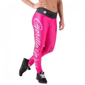 Спортивные женские леггинсы Houston Tights (Pink) Gorilla Wear LJ-583 фото