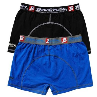 Спортивные мужские шорты Boxer Shorts (BLUE & BLACK) Brachial BSh-374 фото