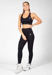 Gorilla Wear Hilton Seamless Set (Black) женский спортивный костюм для фитнеса. SJ-1491 фото