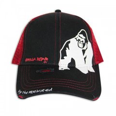 Спортивна унісекс кепка Trucker Cap (Black/Red) Gorilla Wear  Cap-640 фото