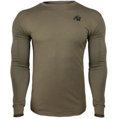 Спортивная мужская футболка Williams Longsleeve (Green)  Gorilla Wear LS-743 фото