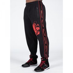 Спортивные мужские штаны  Buffalo Workout Pants (Black/Red) Gorilla Wear   Sp-905 фото