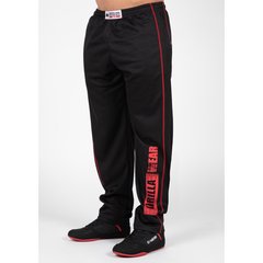 Спортивні чоловічі штани  Wallace Mesh Pants (Black/Red) Gorilla Wear MhP-1120 фото