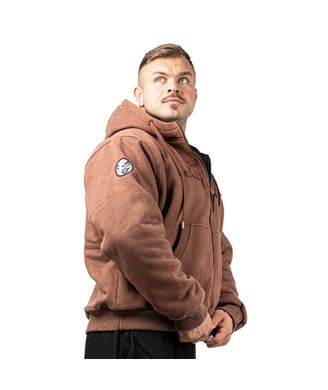 Спортивная мужская куртка "Stonewashed" Hoodie (Brown) Legal Power KS-497 фото