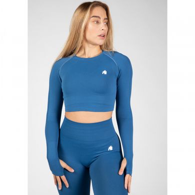 Спортивний жіночий топ Hilton Long Sleeve (Blue) Gorilla Wear TLs-827 фото