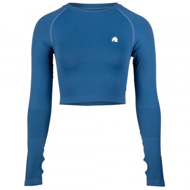 Спортивный женский топ Hilton Long Sleeve (Blue) Gorilla Wear TLs-827 фото