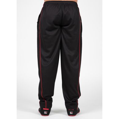 Спортивні чоловічі штани  Wallace Mesh Pants (Black/Red) Gorilla Wear MhP-1120 фото