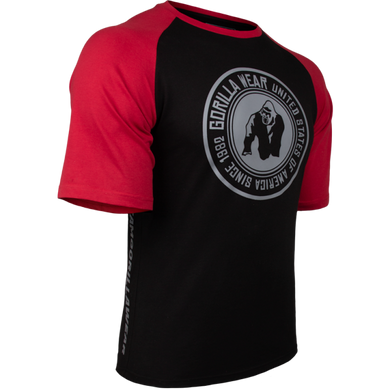 Спортивна чоловіча футболка Texas T-shirt (Black/Red) Gorilla Wear   F-25 фото