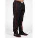 Спортивные мужские штаны Wallace Mesh Pants (Black/Red) Gorilla Wear MhP-1120 фото 2
